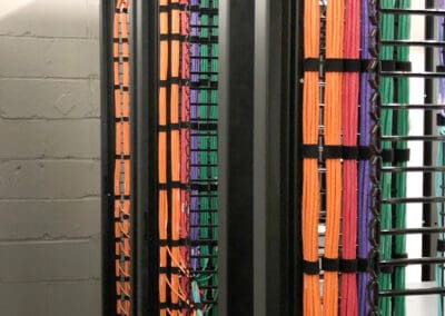 Neatly arranged set of wired in multi color