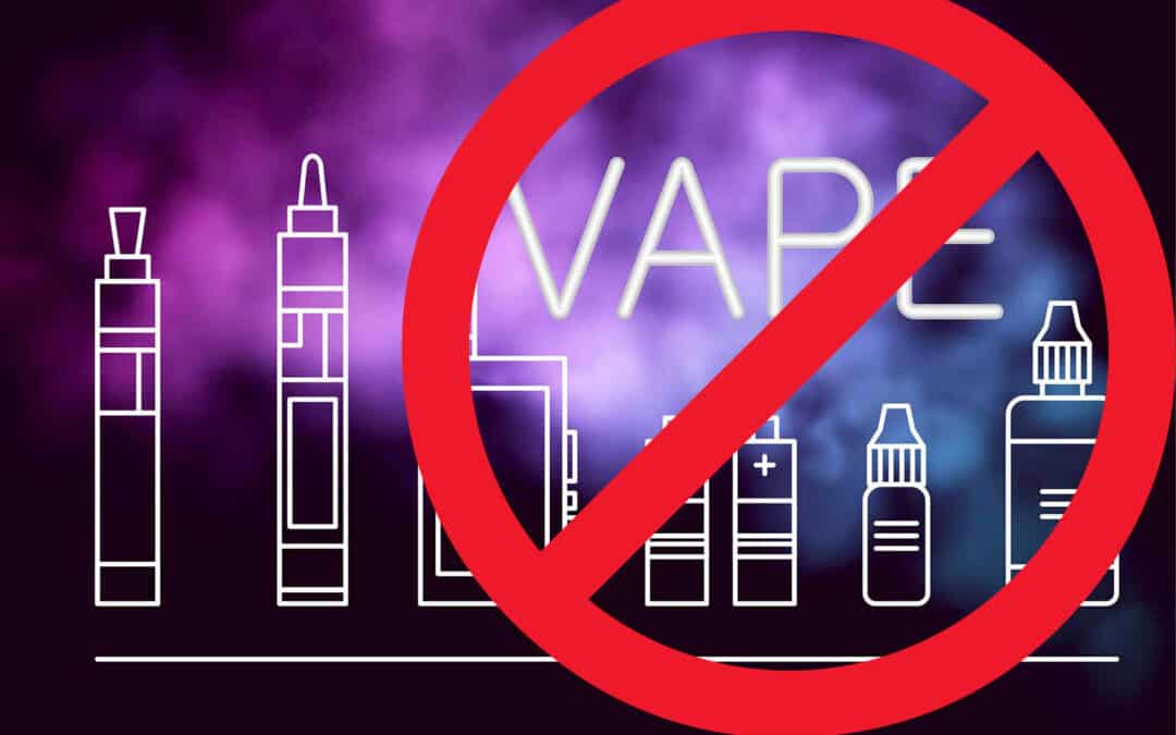 How to stop vaping in schools poster