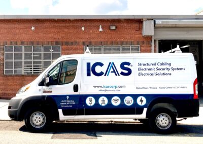 ICAS structured cable company van